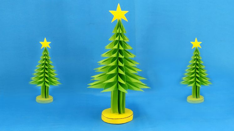 Paper 3d Christmas Tree Craft How To Make Paper Xmas Craft Best Diy Crafts And Projects