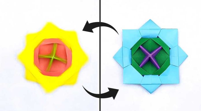 Fold Origami Fidget Toy Spinner