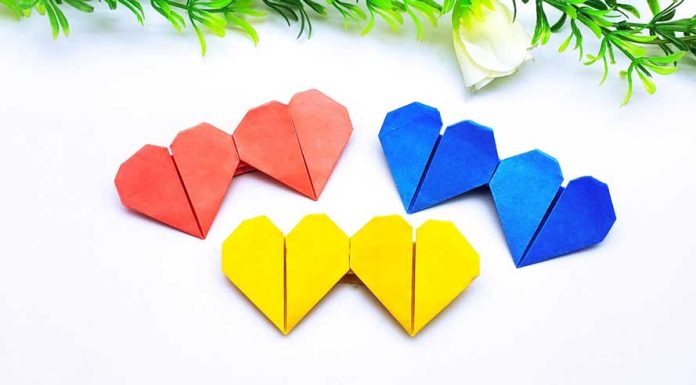 Origami Twin Heart Making