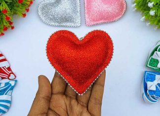 Valentines Day 3D Heart Shape Crafts