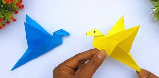 Making Easy And Simple Paper Flying Bird