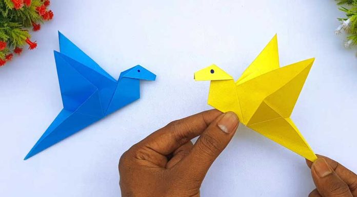 Making Easy And Simple Paper Flying Bird