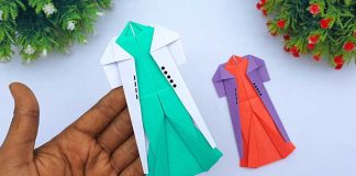 How To Make Cute Paper Dress With Coat