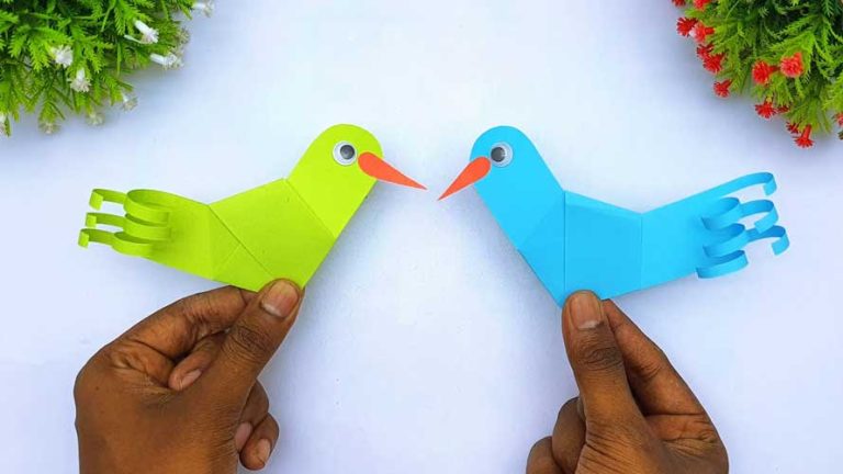 How To Make Easy Paper Birds | DIY Origami Bird Making