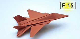 How To Make F-15 Fighter Jet Aircraft Model Form Paper