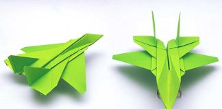 How To Make Origami Of Sukhoi Su-35