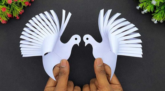 How To Make Paper Toy Bird Dove Easy