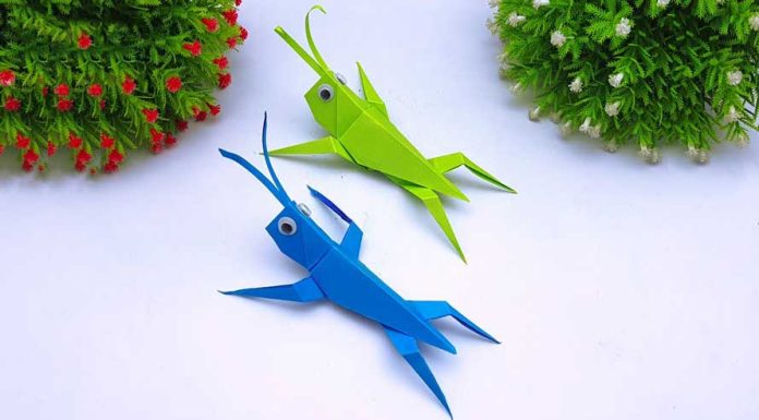 How to Make Paper Grasshopper