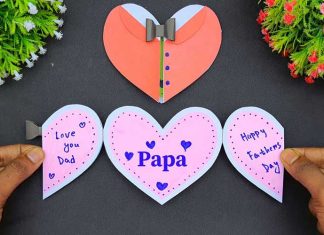 How To Make Paper Greetings Card For Father's Day