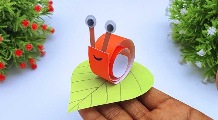 How To Make Paper Snail Step By Step