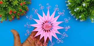 How To Make 3D Paper Quilling Snowflakes