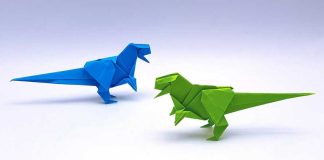 How To Make Origami Dinosaur