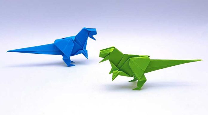 How To Make Origami Dinosaur