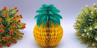 How To Make Paper Pineapple Step By Step