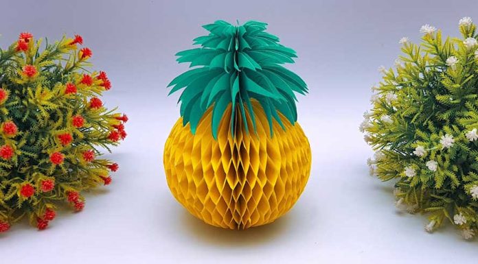 How To Make Paper Pineapple Step By Step