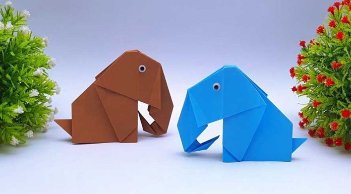 DIY-Easy-Paper-3D-Elephant