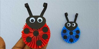 How To Make 3D Paper Ladybug