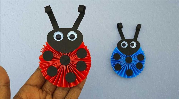 How To Make 3D Paper Ladybug