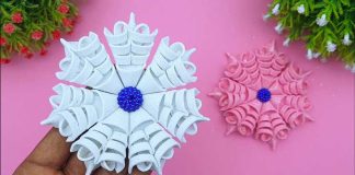 How To Make Easy Foamiran Christmas Snowflakes Snowflake Decoration Ideas