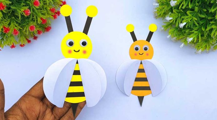 How To Make Paper Toy Bee Step By Step