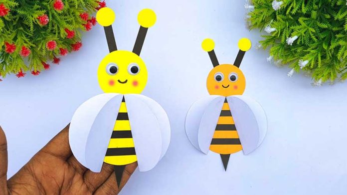 How To Make Paper Toy Bee Step By Step