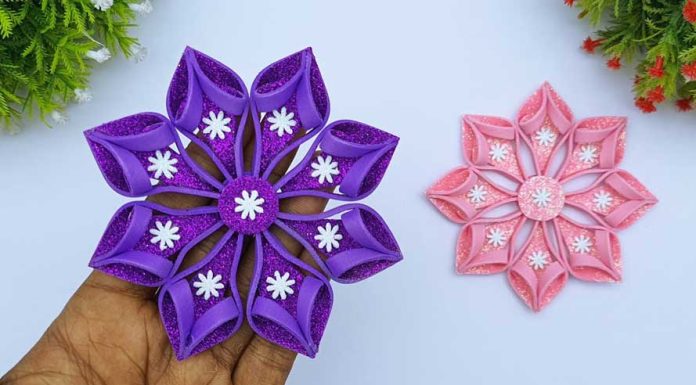 Beautiful Christmas Snowflakes Making Ideas Foamiran Christmas Crafts