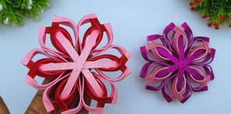 How to make Foamiran Christmas Snowflakes