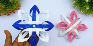 Super Easy Foamiran Christmas Snowflakes Making Ideas