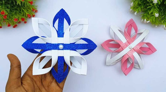 Super Easy Foamiran Christmas Snowflakes Making Ideas