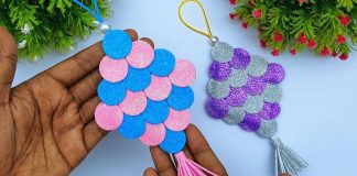 DIY Multicolored Christmas Tree Ornaments