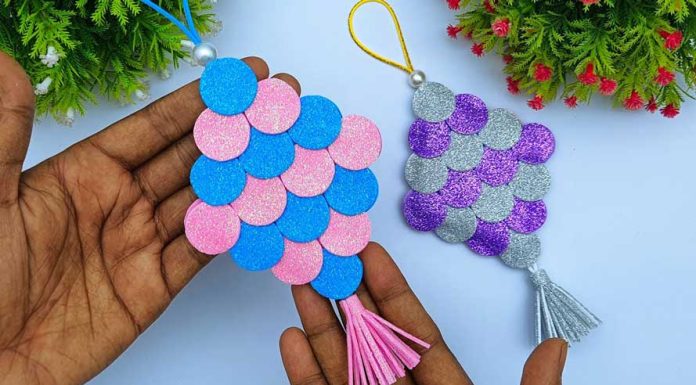 DIY Multicolored Christmas Tree Ornaments