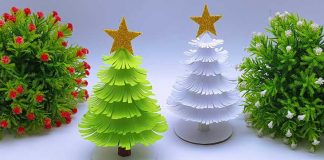 Christmas Tree Making From Paper