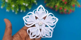 How To Make Super Easy Christmas Snowflakes