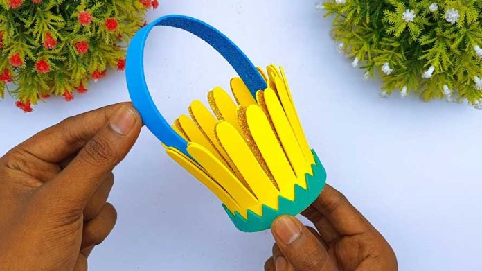 DIY Adorable Foamiran Flower Basket Making Ideas