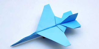 DIY How To Make Origami Jet Fighter