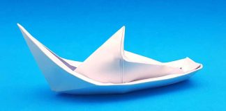 How To Fold Origami Fishing Boat