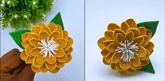 DIY Beautiful Foamiran Flowers Making