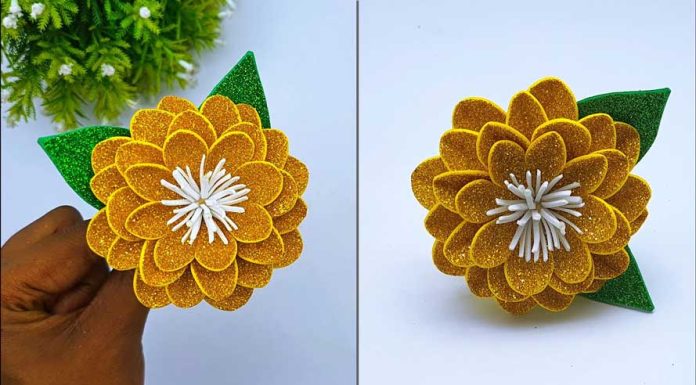 DIY Beautiful Foamiran Flowers Making