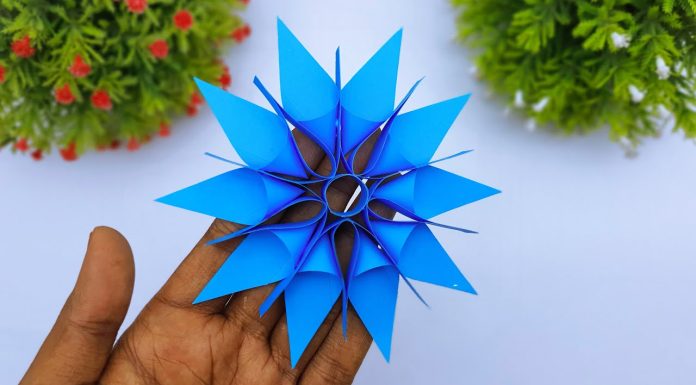 DIY 3D Christmas Snowflakes Making Ideas