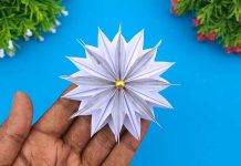 Paper Christmas Snowflake Making Tutorial