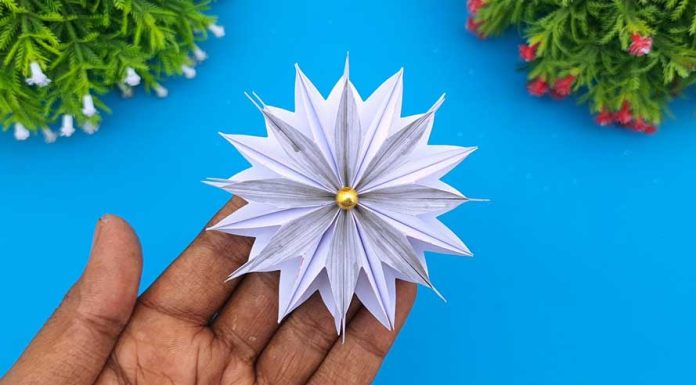 Paper Christmas Snowflake Making Tutorial