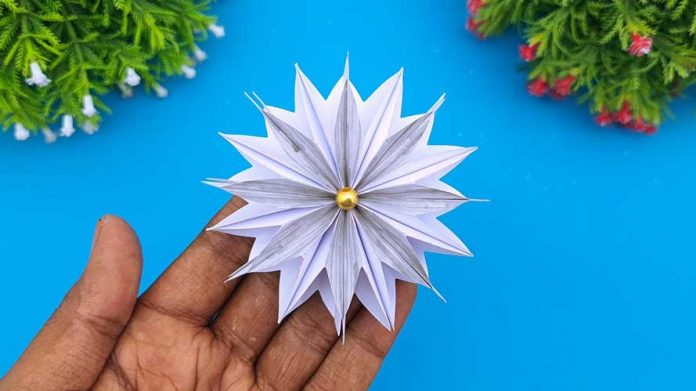 Paper Christmas Snowflake Making Tutorial